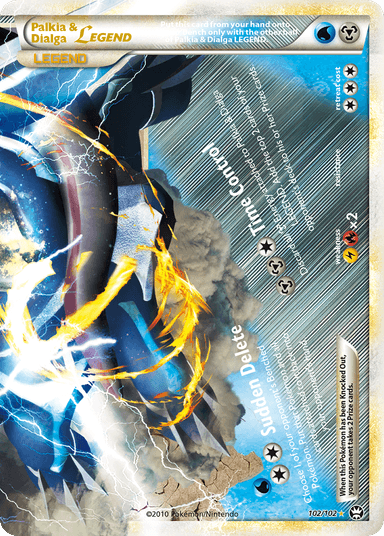 Palkia & Dialga LEGEND, HS—Triumphant 102
