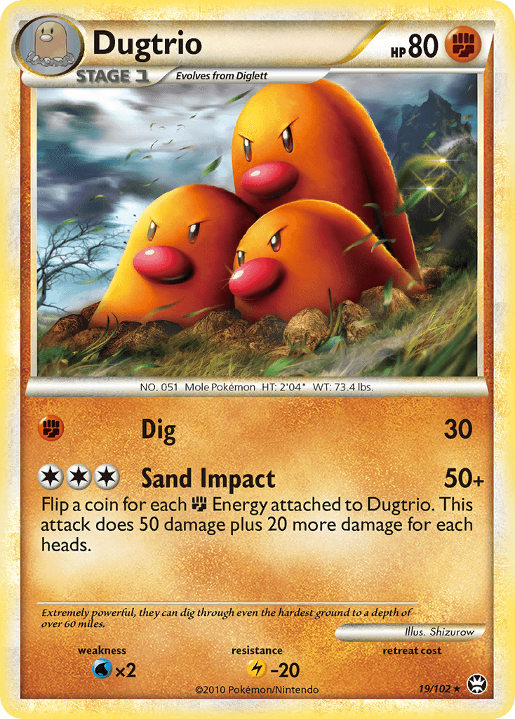 Dugtrio, HS—Triumphant 19