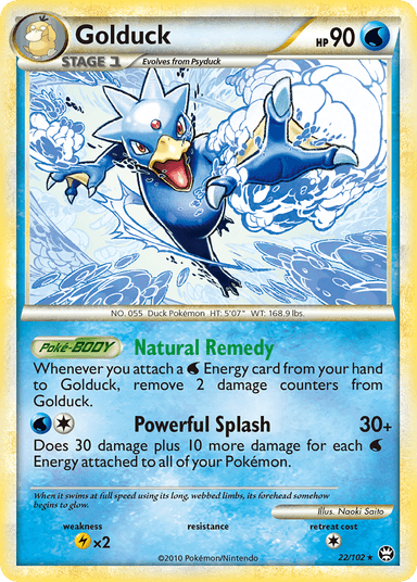 Golduck, HS—Triumphant 22
