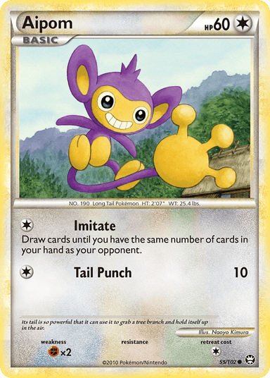 Aipom, HS—Triumphant 55