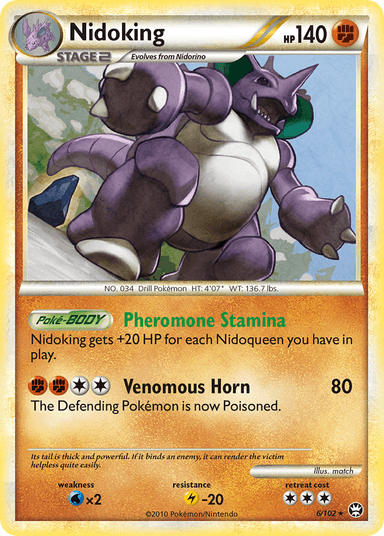 Nidoking, HS—Triumphant 6