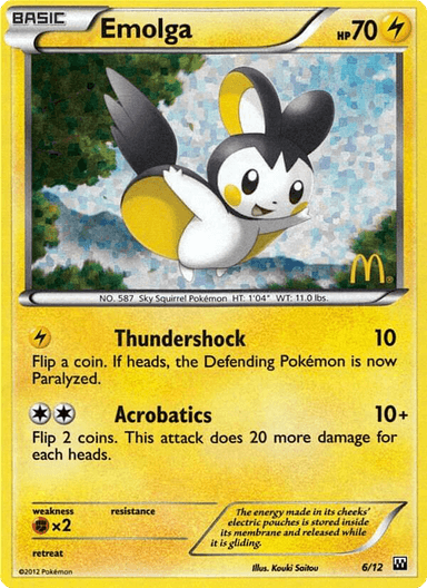 Emolga, McDonald's Collection 2012 6