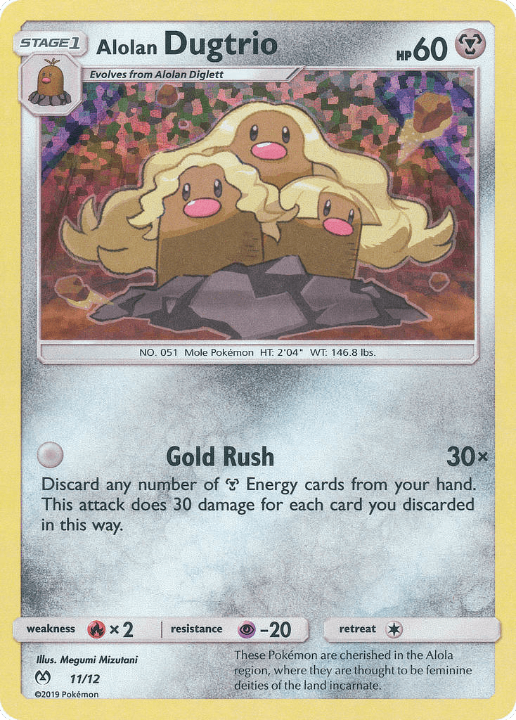 Alolan Dugtrio, McDonald's Collection 2019 11