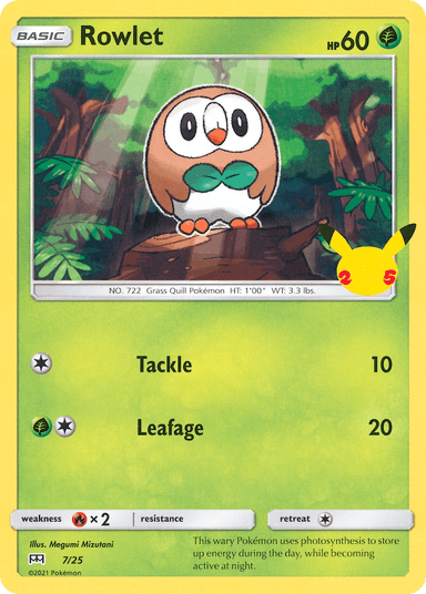 Rowlet, McDonald's Collection 2021 7