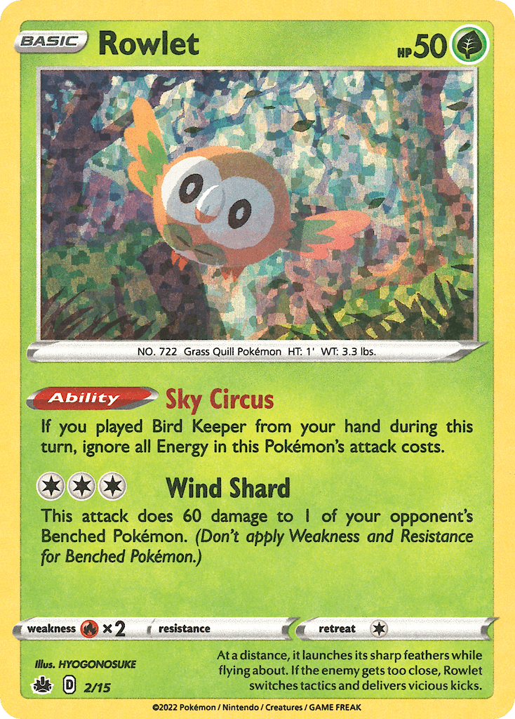 Rowlet, McDonald's Collection 2022 2