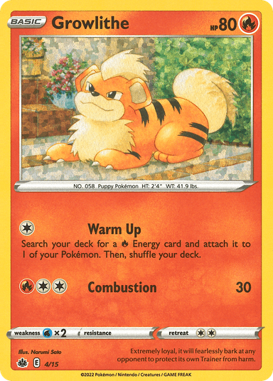 Growlithe, McDonald's Collection 2022 4