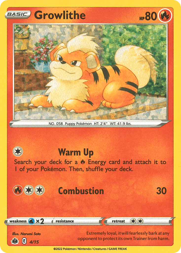 Growlithe, McDonald's Collection 2022 4