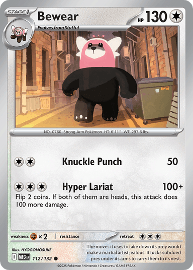 Bewear, Mega Evolution 112