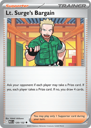 Lt. Surge's Bargain, Mega Evolution 120