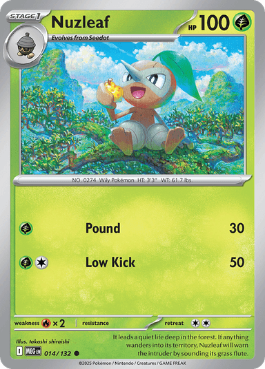 Nuzleaf, Mega Evolution 14