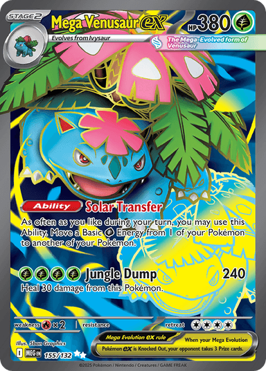 Mega Venusaur ex, Mega Evolution 155