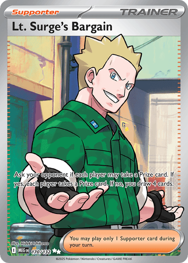 Lt. Surge's Bargain, Mega Evolution 170