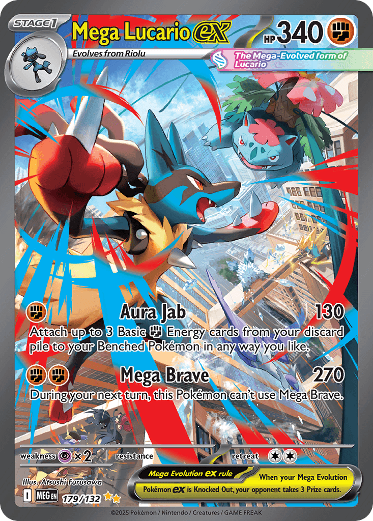 Mega Lucario ex, Mega Evolution 179