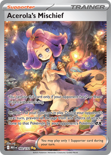 Acerola's Mischief, Mega Evolution 183
