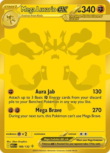 Mega Lucario ex, Mega Evolution 188