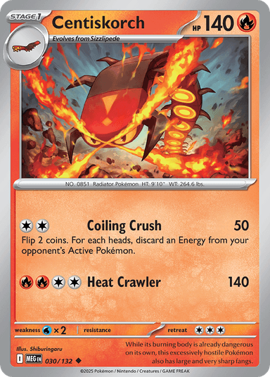 Centiskorch, Mega Evolution 30