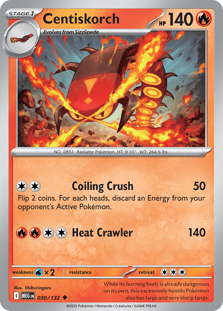 Centiskorch, Mega Evolution 30
