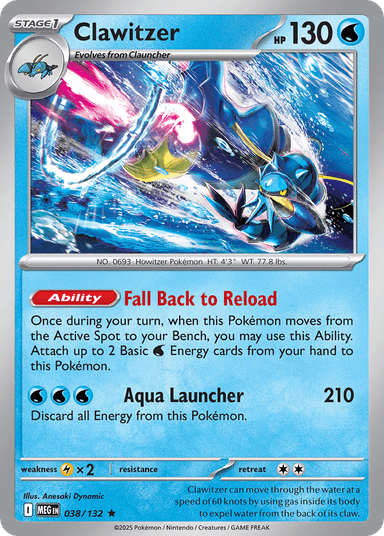 Clawitzer, Mega Evolution 38