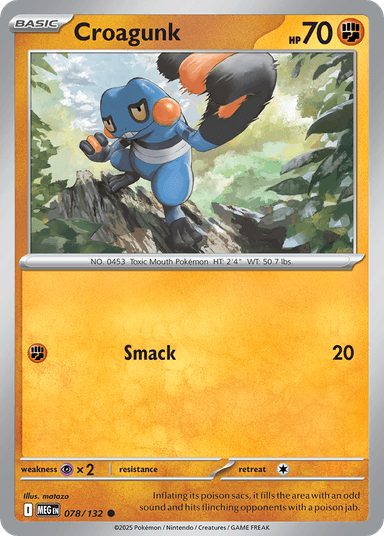 Croagunk, Mega Evolution 78