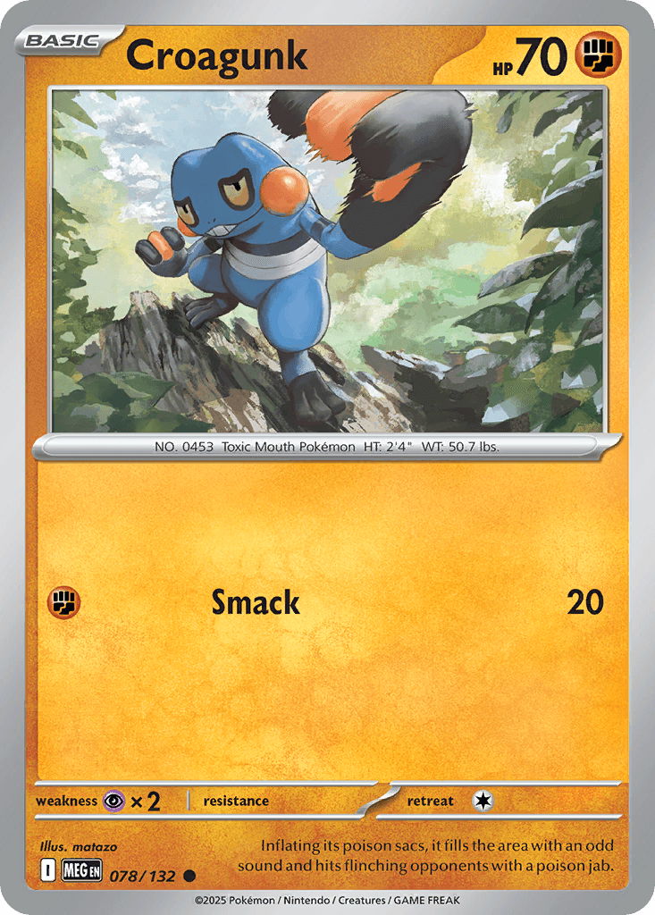 Croagunk, Mega Evolution 78