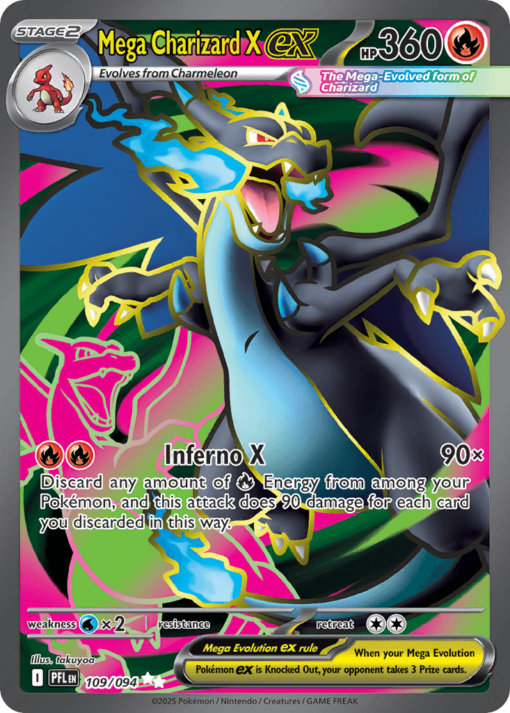 Mega Charizard X ex, Phantasmal Flames 109