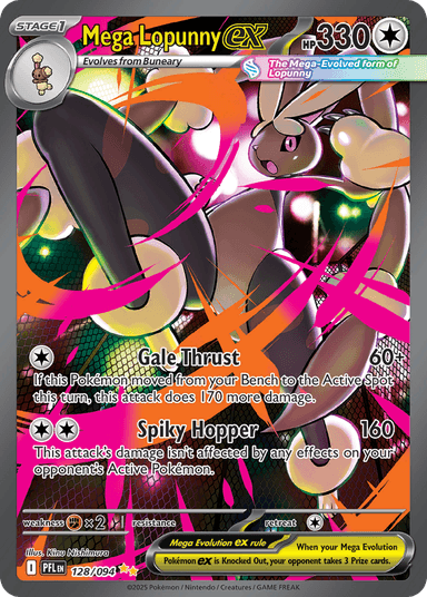 Mega Lopunny ex, Phantasmal Flames 128