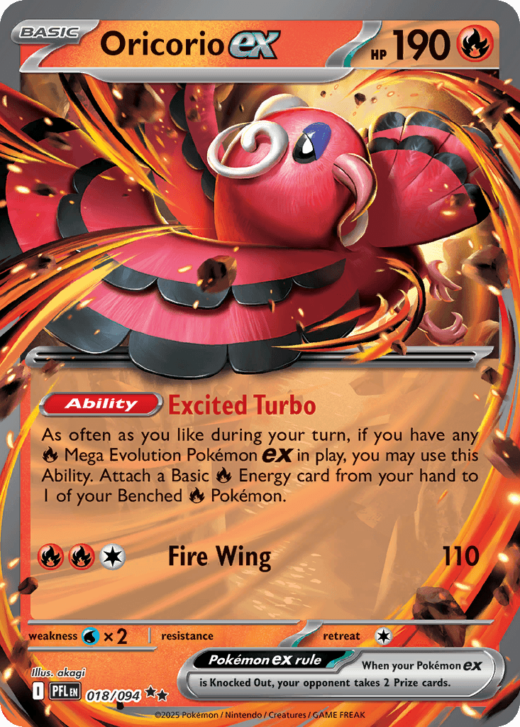 Oricorio ex, Phantasmal Flames 18