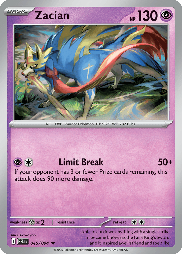 Zacian, Phantasmal Flames 45