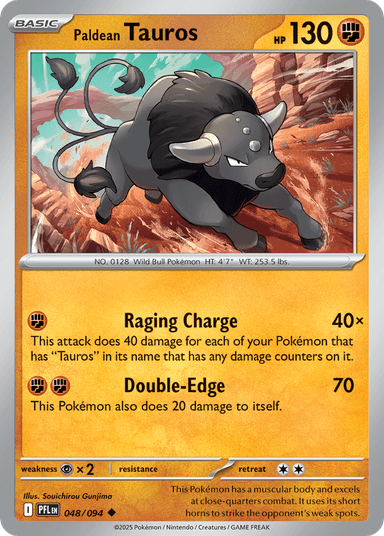 Paldean Tauros, Phantasmal Flames 48