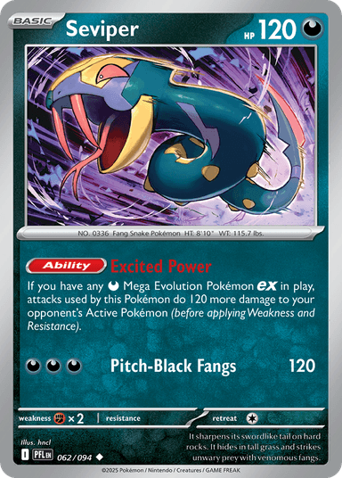 Seviper, Phantasmal Flames 62