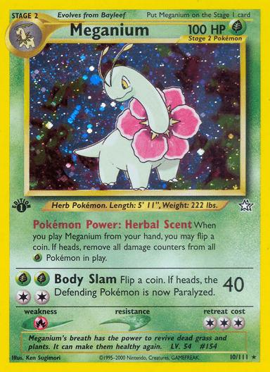 Meganium, Neo Genesis 10