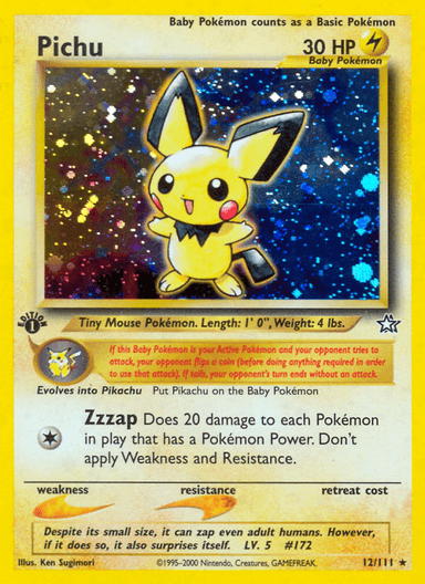 Pichu, Neo Genesis 12