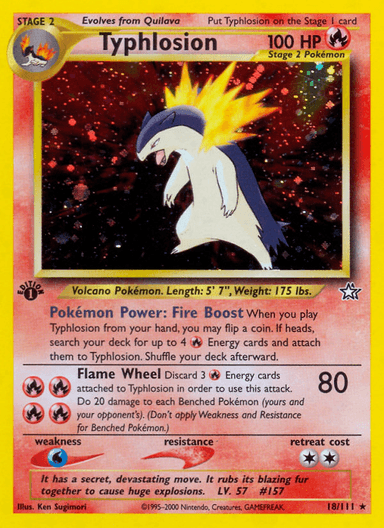 Typhlosion, Neo Genesis 18