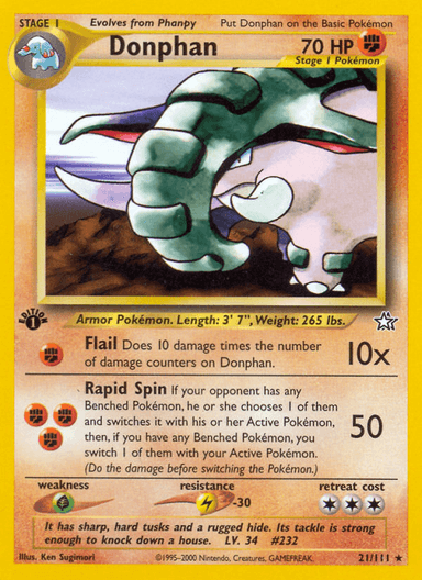 Donphan, Neo Genesis 21