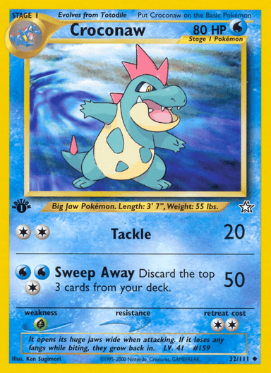 Croconaw, Neo Genesis 32