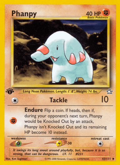 Phanpy, Neo Genesis 43