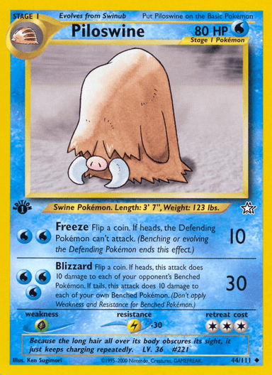 Piloswine, Neo Genesis 44