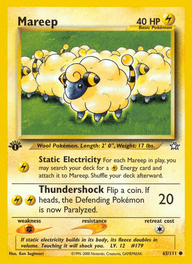 Mareep, Neo Genesis 65