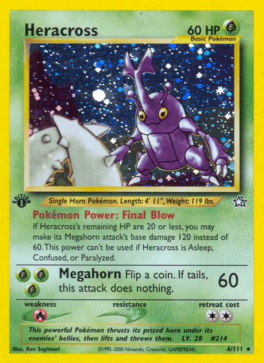 Heracross, Neo Genesis 6