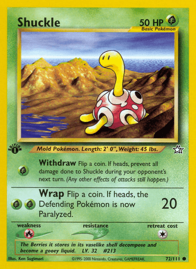 Shuckle, Neo Genesis 72