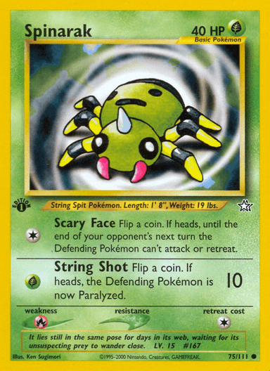 Spinarak, Neo Genesis 75