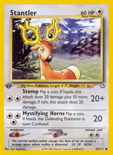 Stantler, Neo Genesis 76