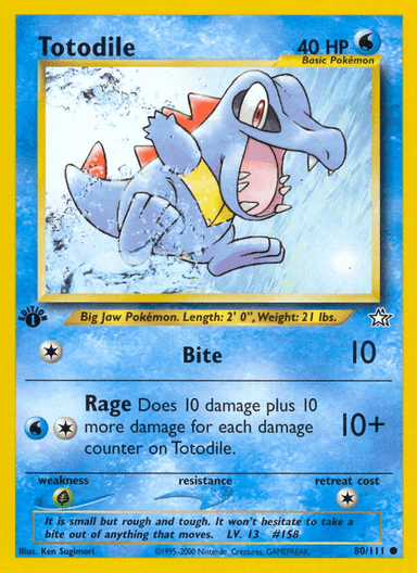 Totodile, Neo Genesis 80