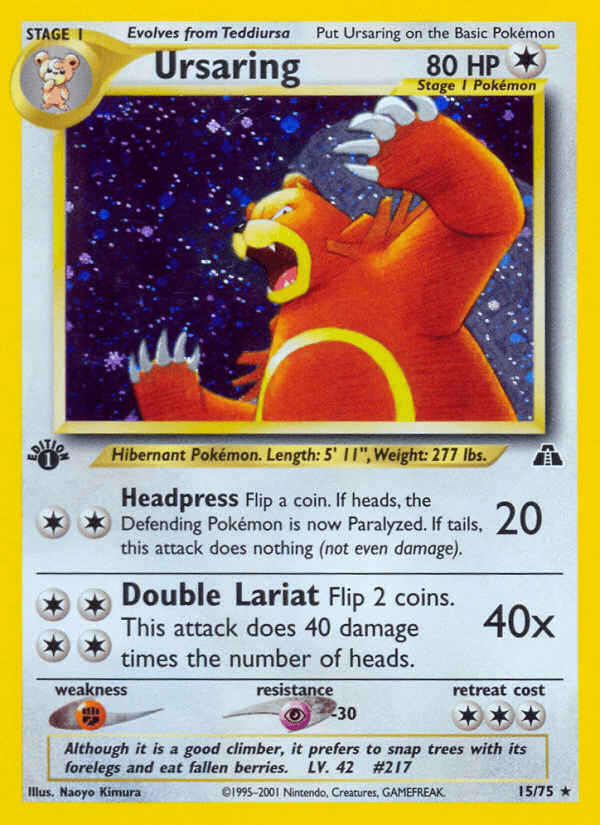 Ursaring, Neo Discovery 15