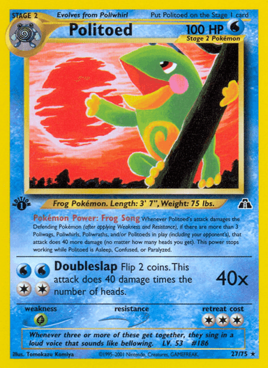 Politoed, Neo Discovery 27
