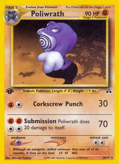 Poliwrath, Neo Discovery 28