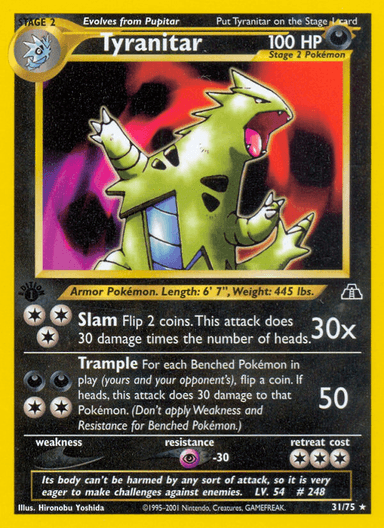 Tyranitar, Neo Discovery 31