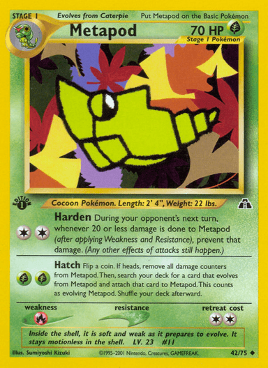 Metapod, Neo Discovery 42