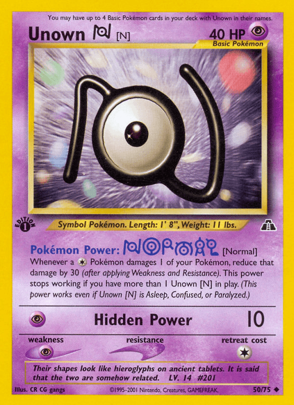 Unown [N], Neo Discovery 50