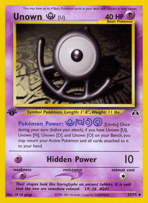 Unown [U], Neo Discovery 51